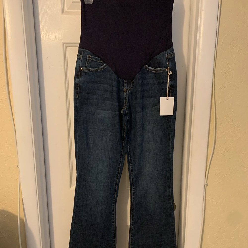 Pinkblush flare leg maternity jeans